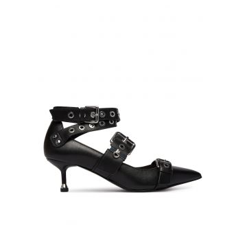 Pantofi dama SA6021 P0102 -  Piele naturala - Negru -