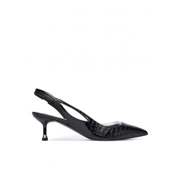 Pantofi dama SA6023 EX068 -  Piele ecologica - Negru