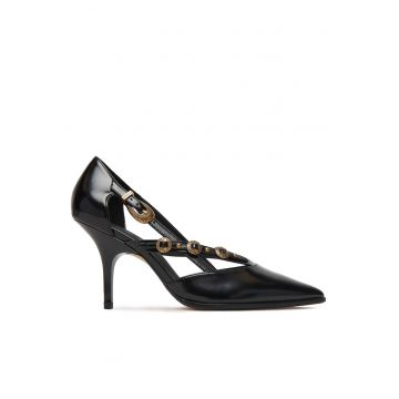 Pantofi dama SD0495 E037 -  Piele ecologica - Negru