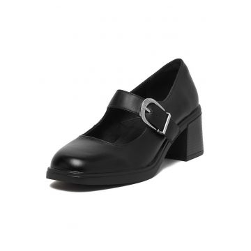 Pantofi dama -  stiletto - negru - sintetic
