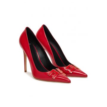 Pantofi dama -  stiletto - piele naturala - rosu
