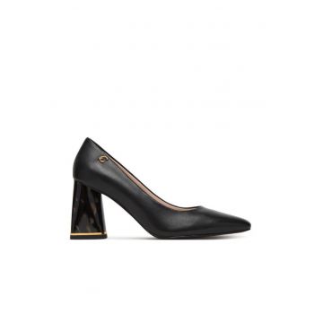 Pantofi de dama -  piele naturala - negru -