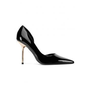 Pantofi de dama -  textil - negri