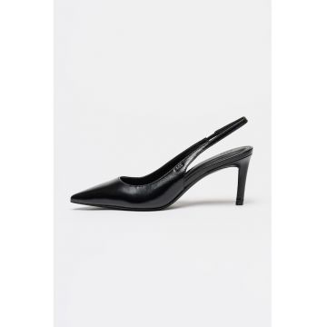 Pantofi din piele cu varf ascutit Gracey - Negru