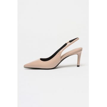 Pantofi din piele cu varf ascutit Gracey - Roz deschis
