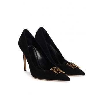 Pantofi pentru dama -  piele naturala - toc stiletto - negru
