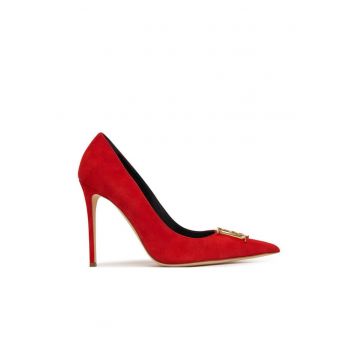 Pantofi pentru dama -  stiletto - piele naturala - rosu