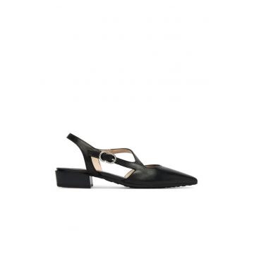 Pantofi  piele naturala - negru