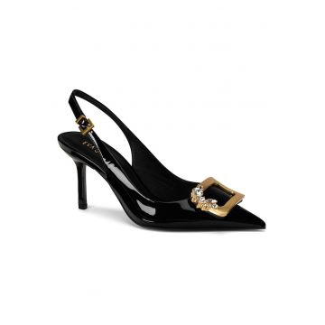 Pantofi  piele naturala - stiletto - negru