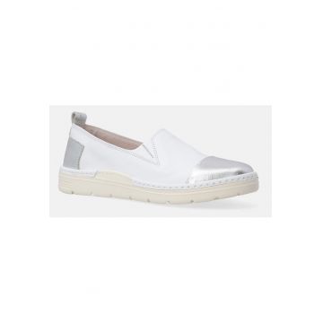 Pantofi slip-on din piele cu garnituri contrastante