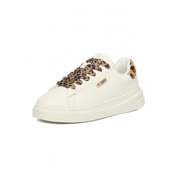 Adidasi copii -  leopard - alb - sintetic