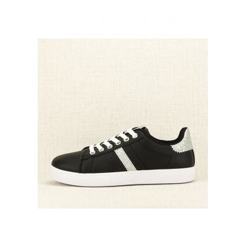 Adidasi negri cu sclipici Betina M3 6322 - Negru