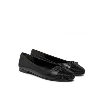 Balerini dama -  piele naturala - negru