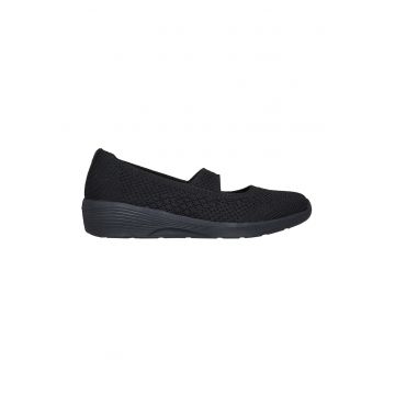 Balerini slip-ins cu model tricotat Arya - Negru