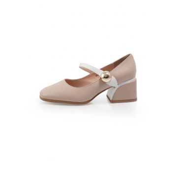 Pantofi  2601477 din piele naturala - Roz