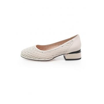 Pantofi  2601481 din piele naturala - Bej