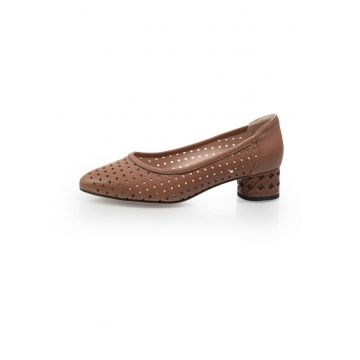 Pantofi  2601526 din piele naturala - Maro