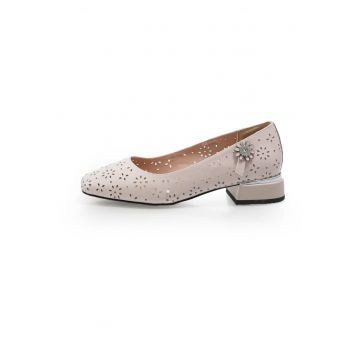 Pantofi  2602512 din piele naturala Nude