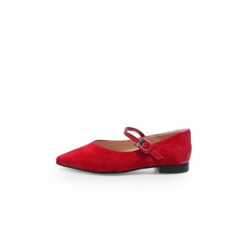 Pantofi Casual  2601454 din piele naturala Rosu 36 - Rosu