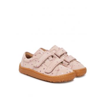 Pantofi copii -  piele naturala - roz - velcro