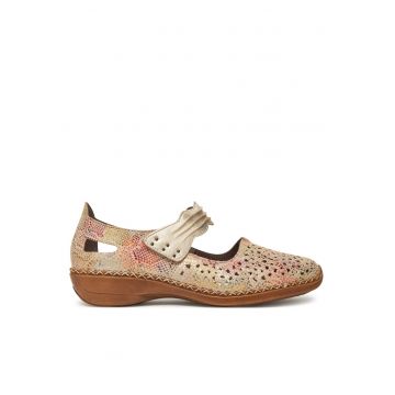 Pantofi dama -  41399-92 - casual - piele naturala - bej