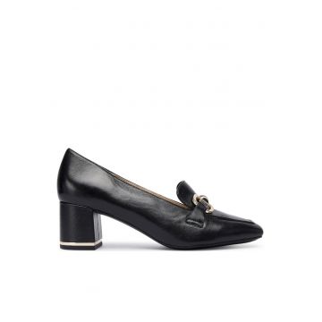 Pantofi dama -  Black Nappa 022 - piele naturala - negru