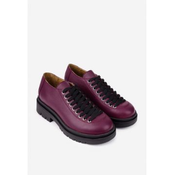 Pantofi dama bordo confortabili - Visiniu