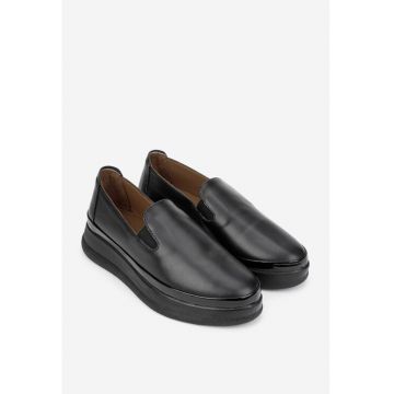 Pantofi dama clasici din piele naturala - Negru