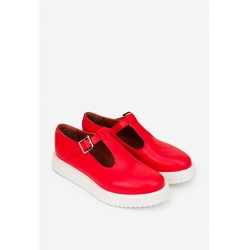 Pantofi dama corai din piele naturala
