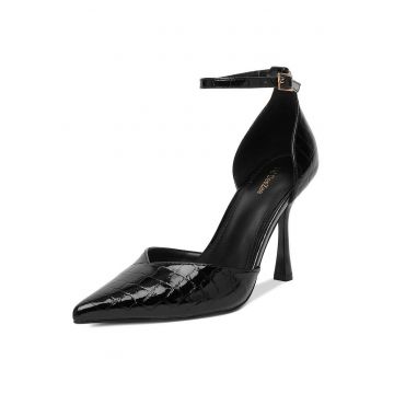 Pantofi dama -  negru - sintetic - Negru
