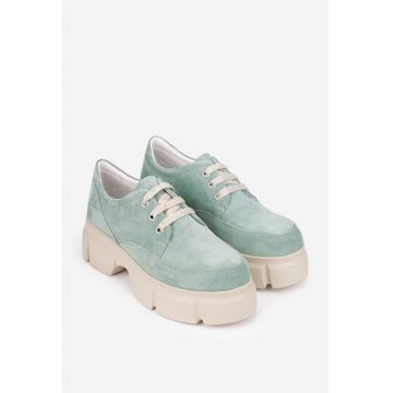 Pantofi dama verzi casual - Verde deschis