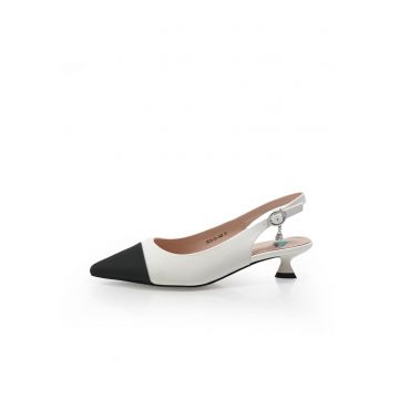 Pantofi Decupati  2601543 din piele naturala Alb