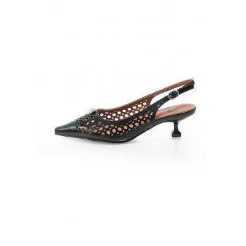 Pantofi Decupati  261111 din piele naturala Negru