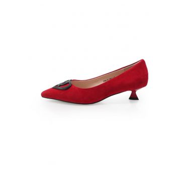 Pantofi Eleganti  2601536 din piele naturala Rosu