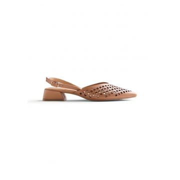 Pantofi slingback de piele Lagos - Maro