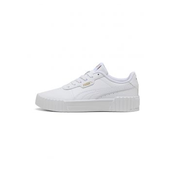 Pantofi sport Carina 3.0 din piele si piele ecologica cu detalii perforate - Alb