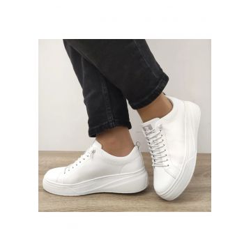 Pantofi Sport Dama  W2301-80 Albi - Alb - Alb