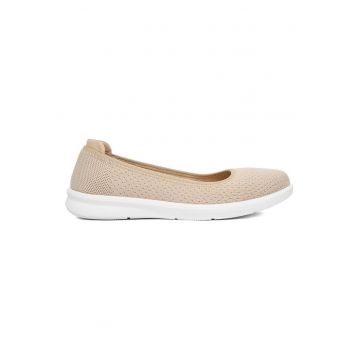Balerini dama -  Bej - Textil
