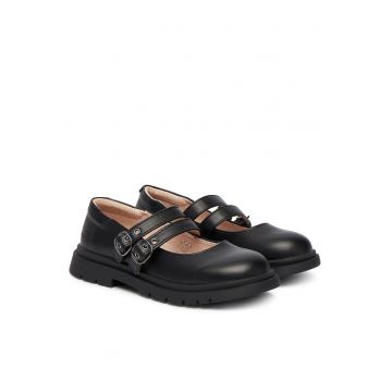 Balerini fete -  model 46556 - culoare neagra - material piele ecologica