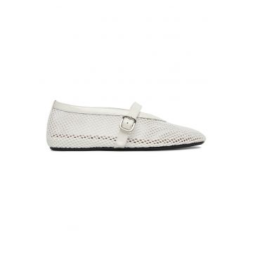 Balerini pentru dama -  Textil - Alb