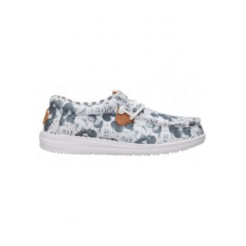 Mocasini Copii Spuma EVA - Wally Youth Mickey Mouse Print - Gri - Gri