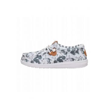 Mocasini Copii Spuma EVA - Wally Youth Mickey Mouse Print - Gri - Gri
