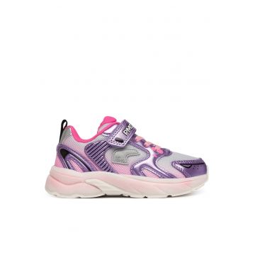 Pantofi copii -  adidasi - velcro - violet - tesatura