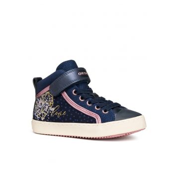 Pantofi copii -  J Kalispera - textil - roz - albastru marin