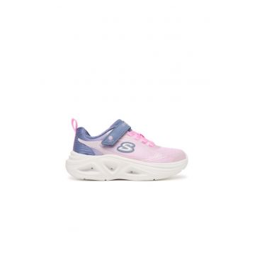 Pantofi copii -  sneakers cu LED-uri - roz - textil -
