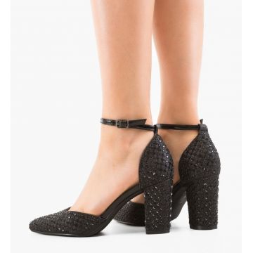 Pantofi cu toc Nabbe Negri
