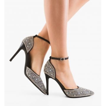 Pantofi cu toc Regal Negri
