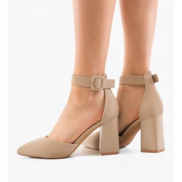 Pantofi cu toc Sanne Khaki
