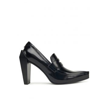 Pantofi dama -  Black Gem Loafer Hi - piele naturala - negru