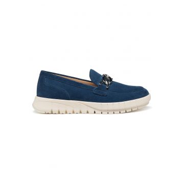 Pantofi dama D659AA-00022 -  Piele naturala - Albastru inchis